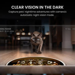 Smart Automatic Pet, Cat & Dog Feeder with Camera & WiFi Control