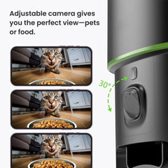 Smart Automatic Pet, Cat & Dog Feeder with Camera & Wi-Fi Control
