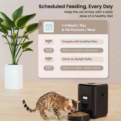 Smart Automatic Pet, Cat & Dog Feeder with WiFi & Voice Control