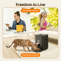 Smart Automatic Pet, Cat & Dog Feeder with WiFi & Voice Control