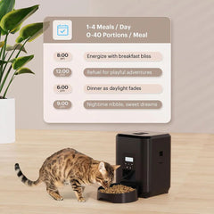 Smart Automatic Pet, Cat & Dog Feeder with WiFi & Voice Control