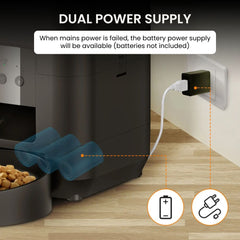 Smart Automatic Pet, Cat & Dog Feeder with WiFi & Voice Control