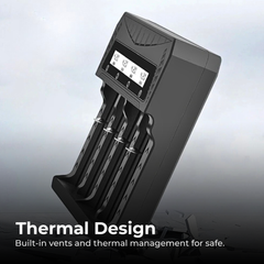 Universal LCD Smart Battery Charger – USB-C Fast Charge