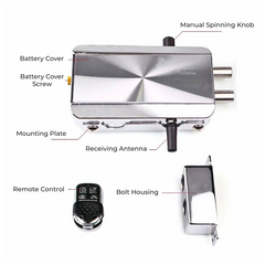 Smart Electric Deadbolt Lock with Remote & Key Access