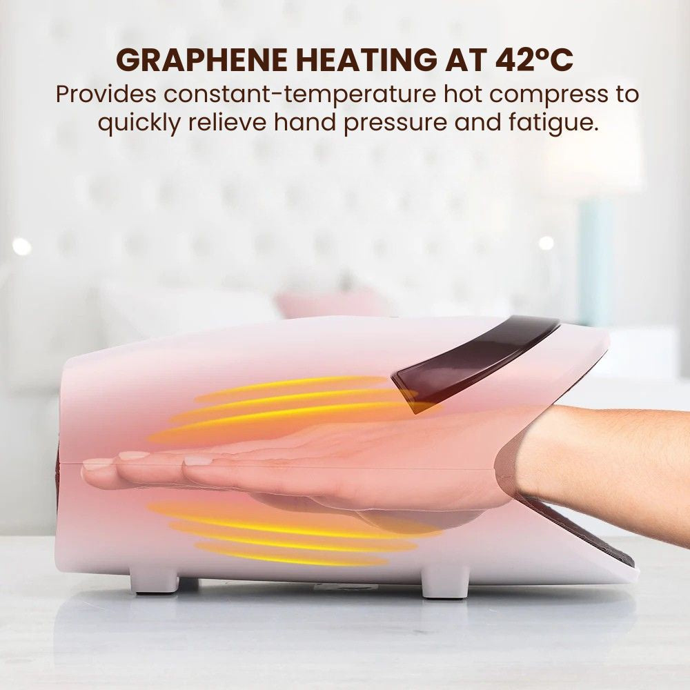Smart Electric Wrist & Hand Massager with Heat Therapy - heat at 42*c