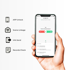 Smart Fingerprint Door Lock with Tuya App & Keypad
