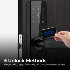 Smart Fingerprint Door Lock with Tuya App & Keypad