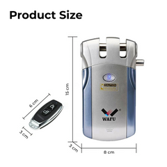 Smart Fingerprint Door Lock — Remote & Keypad