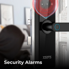 Smart Fingerprint Door Lock with Tuya App & Keypad