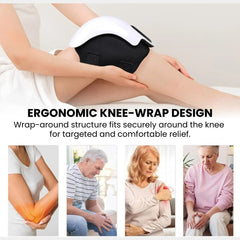 Smart Heated Knee Massager with Vibration & LED Therapy - wrap design