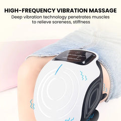 Smart Heated Knee Massager with Vibration & LED Therapy - vibrating massage