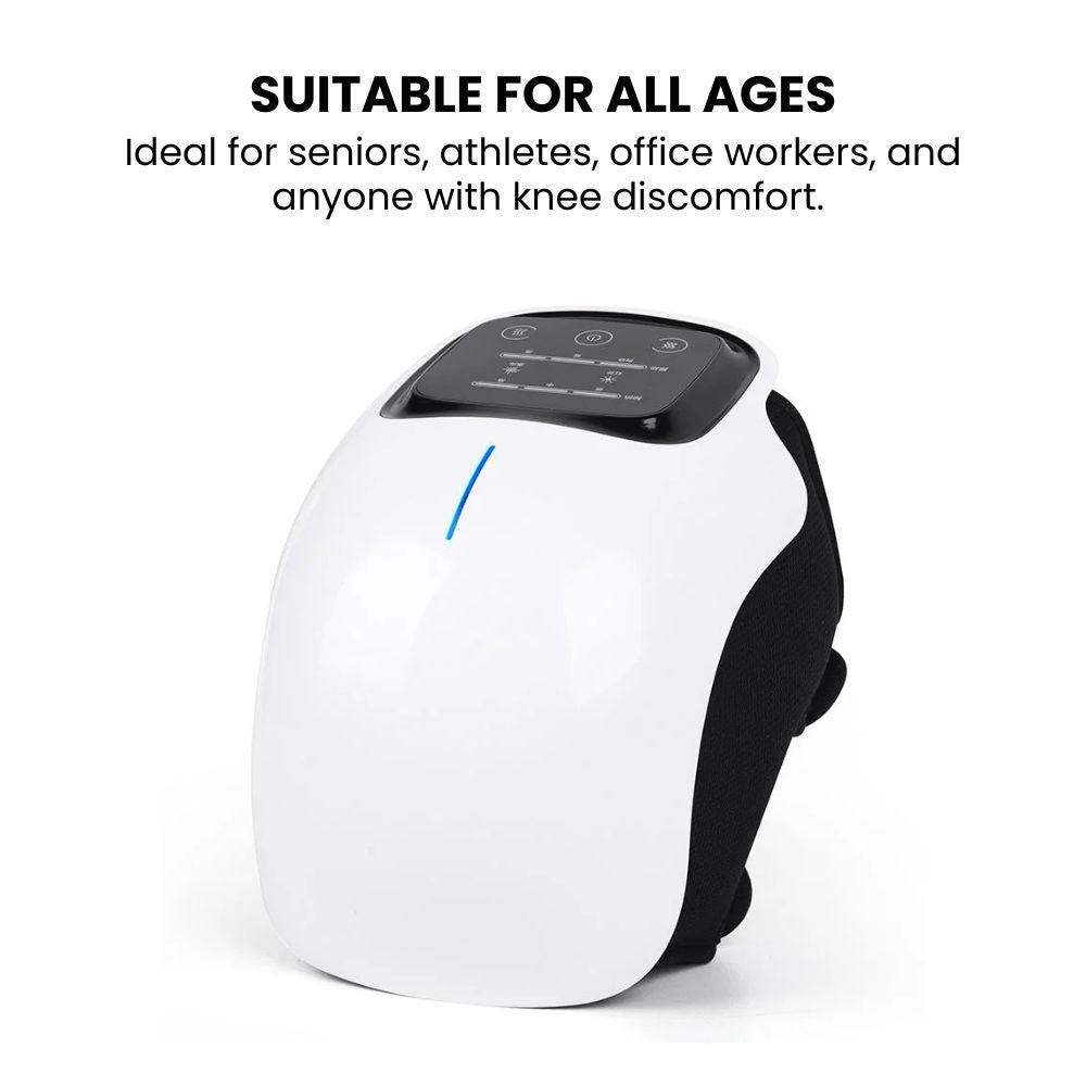 Smart Heated Knee Massager with Vibration & LED Therapy - all ages