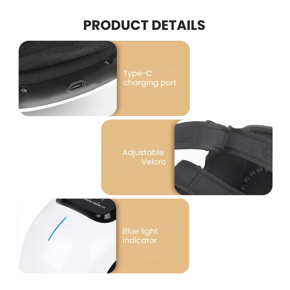 Smart Heated Knee Massager with Vibration & LED Therapy - details