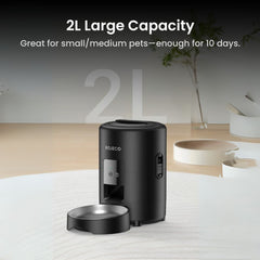 Smart Pet Feeder 2L Wi-Fi with App, Dual Power & Timer
