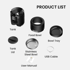 Smart Pet, Cat & Dog Feeder - 2L, WiFi with App, Dual Power & Timer