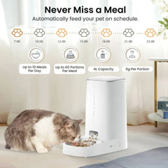 Smart Wi-Fi Automatic Pet, Cat & Dog Feeder with App Control