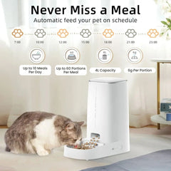 Smart WiFi Automatic Pet, Cat & Dog Feeder with App Control