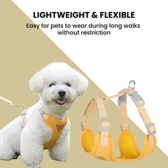 Soft Breathable Pet Harness & Leash — Small Dogs & Cats