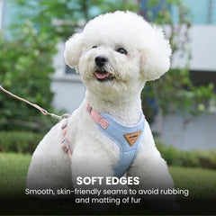 Soft Breathable Pet Harness & Leash — Small Dogs & Cats