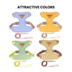 Soft Breathable Pet Harness & Leash — Small Dogs & Cats