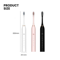 Soft Bristle Electric Toothbrush for Kids & Adults, 6-Speed