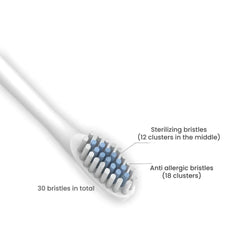 Soft Bristle Electric Toothbrush for Kids & Adults, 6-Speed