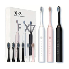 Soft Bristle Electric Toothbrush for Kids & Adults, 6-Speed