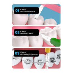 Soft Interdental Brushes 20pcs for Teeth & Braces Cleaning