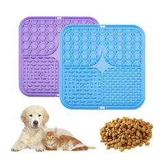 Soft Silicone Dog Lick Mat – Slow Feeder & Anxiety Relief