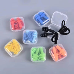 Soft Silicone Earplugs with Cord & Carry Case