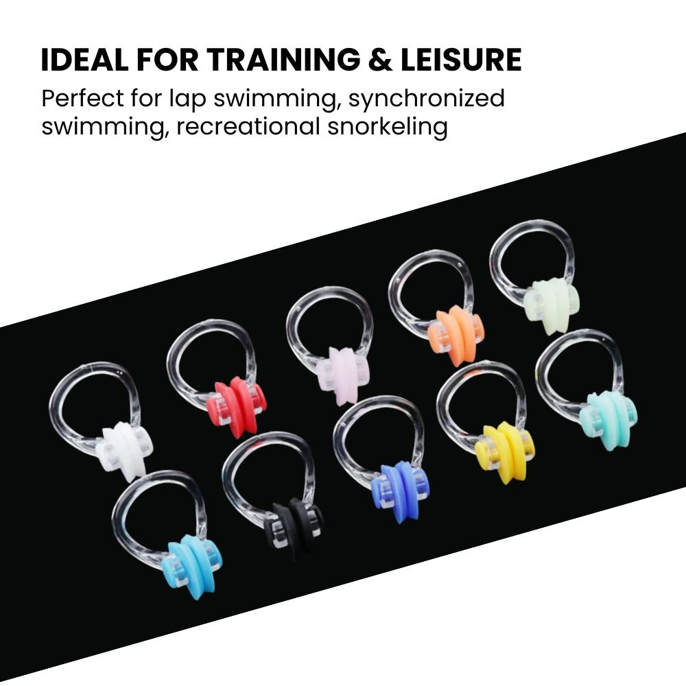 Soft Silicone Swim Nose Clip — Comfortable, Leak-Free - ideal for training