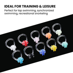 Soft Silicone Swim Nose Clip — Comfortable, Leak-Free - ideal for training