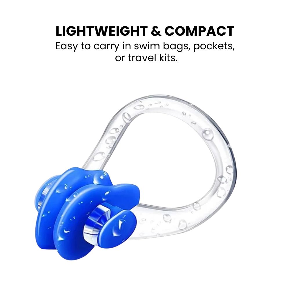 Soft Silicone Swim Nose Clip — Comfortable, Leak-Free - compact