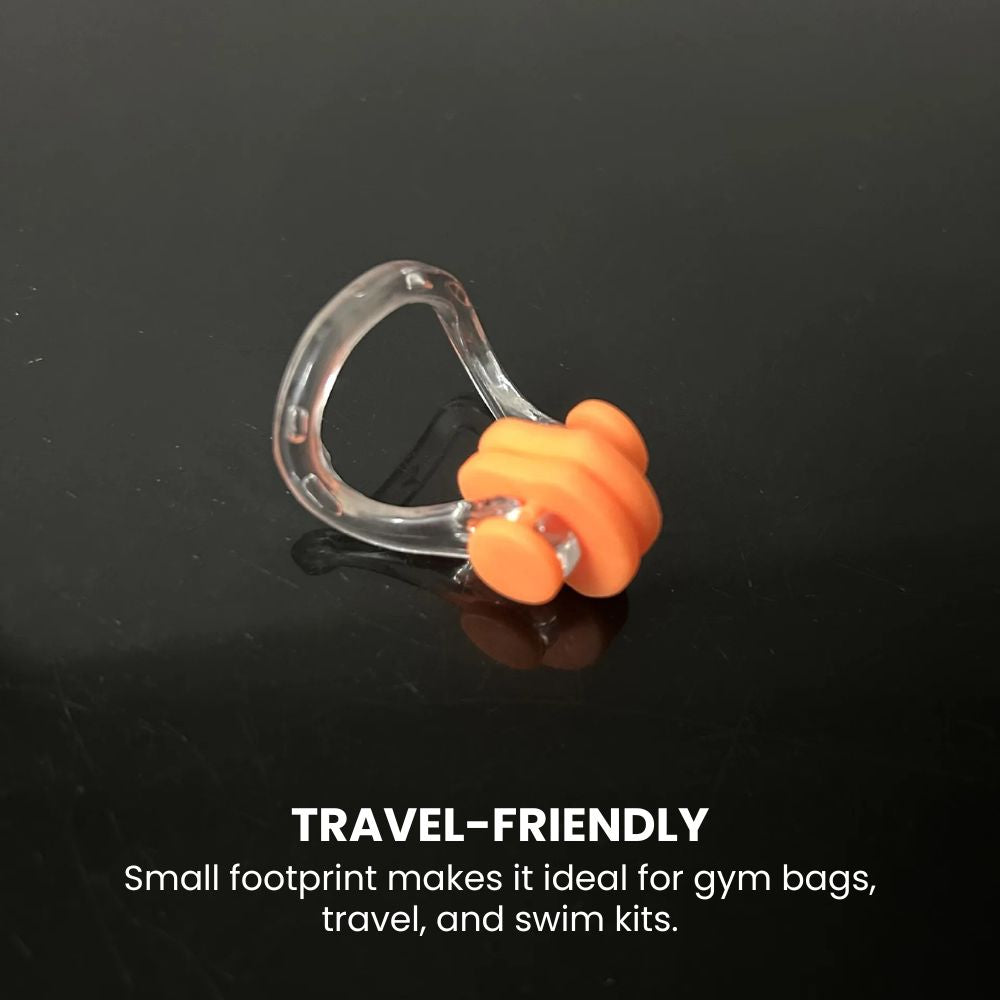 Soft Silicone Swim Nose Clip — Comfortable, Leak-Free - travel friendly