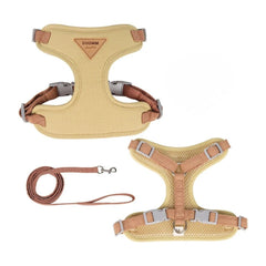 Soft Breathable Pet Harness & Leash — Small Dogs & Cats