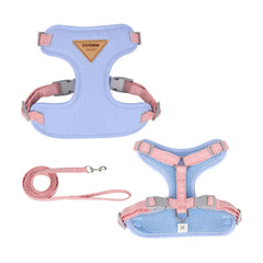 Soft Breathable Pet Harness & Leash — Small Dogs & Cats