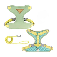 Soft Breathable Pet Harness & Leash — Small Dogs & Cats