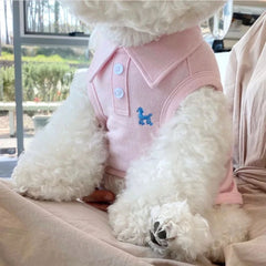 Cozy Knit Dog Sweater with Bow — Small Pet Hoodie
