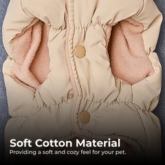 Soft Padded Dog Jacket for Small Medium Dogs
