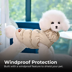 Soft Padded Dog Jacket for Small Medium Dogs