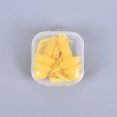 Soft Silicone Earplugs with Cord & Carry Case -  yellow