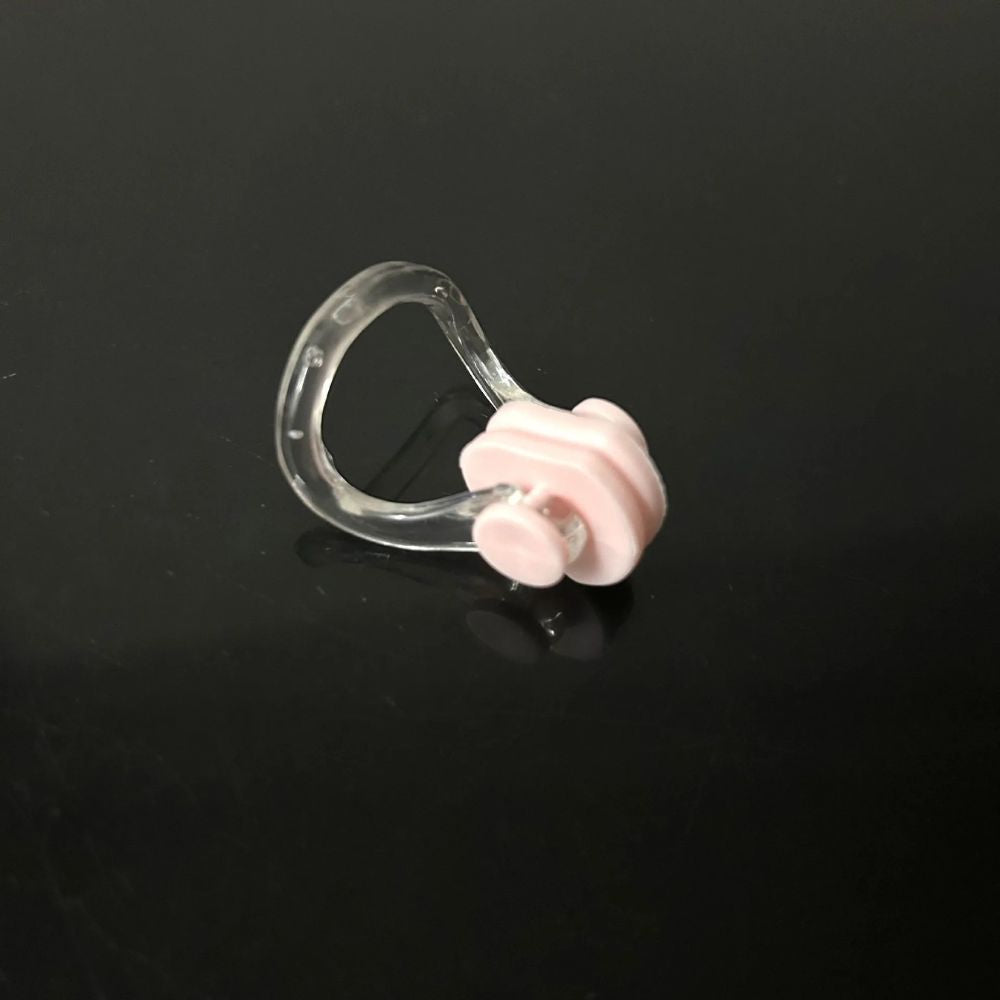Soft Silicone Swim Nose Clip — Comfortable, Leak-Free - pink
