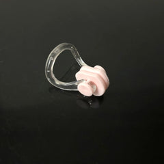 Soft Silicone Swim Nose Clip — Comfortable, Leak-Free - pink