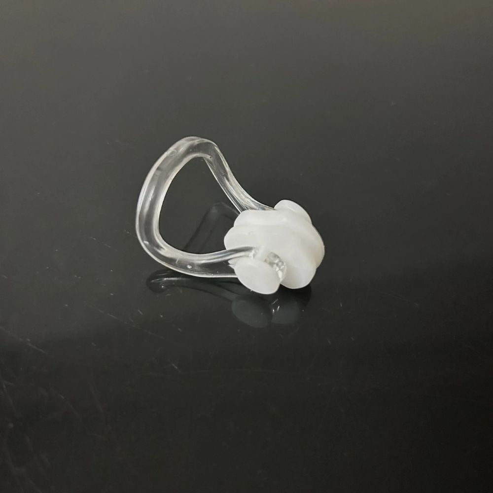 Soft Silicone Swim Nose Clip — Comfortable, Leak-Free - white