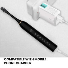 Sonic Electric Toothbrush USB Rechargeable 6 Modes IPX7
