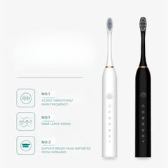 Sonic Electric Toothbrush USB Rechargeable 6 Modes IPX7