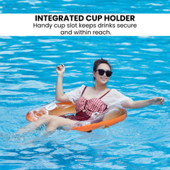 Sparkle Donut Pool Float — Inflatable Swim Ring