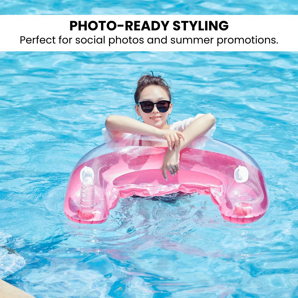 Sparkle Donut Pool Float — Inflatable Swim Ring stylish