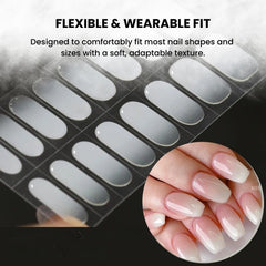 Sparkly Gradient Aurora Gel Nail Strips – UV/LED Compatible