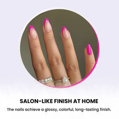 Sparkly Gradient Aurora Gel Nail Strips – UV/LED Compatible